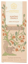 Elements Truffles Almond Crunch Chocolate Bar - Heavy Metal Tested - Dairy Free - Paleo, Gluten Free, Non-GMO, Raw & Organic - A