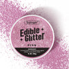 (10g) Pink Edible Glitter for Cocktails, Drinks, Cakes - 100% Food Safe Pink Cake Glitter Dust Edible Bulk - Valentines Food Cho