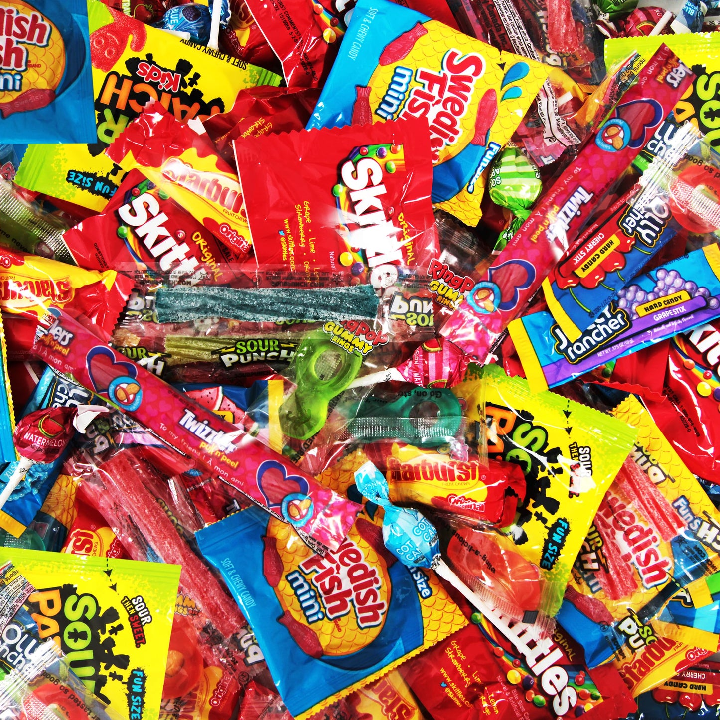 Bulk Candy Mix Variety Pack - 2lb Pack of Individually Wrapped Assorted Sweets for Party Favors Candy Buffets Goodie Bags Gifting and Office