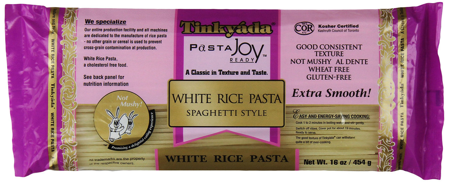 White Rice Pasta Spaghetti 16 Ounces (Case of 12)