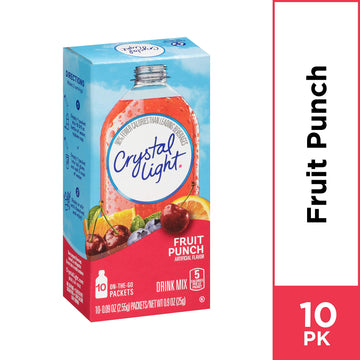 Crystal Light Fruit Punch Drink Mix (10 On-The-Go Packets)
