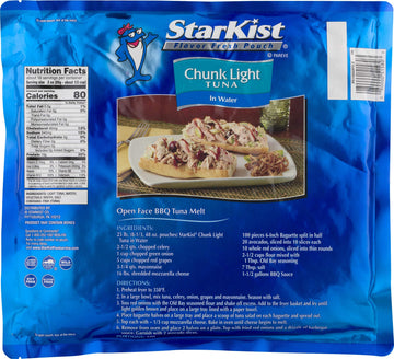 Starkist Chunk Light Tuna In Water - 48 Oz Pouch (Pack Of 6)
