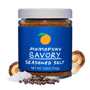 Momofuku Savory Seasoned Salt by David Chang, (4 Ounces), Umami Seasoning for Meat & Vegetables, Supercharged Salt & Pepper, Che