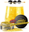 MONÉGASQUE Yellow Edible Glitter for Cocktails, 10g, Canary Yellow, Edible Drink Glitter for Drinks and Cake Decorations
