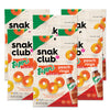 Snak Club Tajin Peach Rings, Sweet and Spicy Gummy Snacks, 5oz Resealable Bag, 6 Count