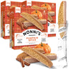 Nonnis Pumpkin Spice Biscotti Holiday Cookies - 3 Boxes Pumpkin Cookies - Pumpkin Biscotti w/Cinnamon Icing - Biscotti Individu