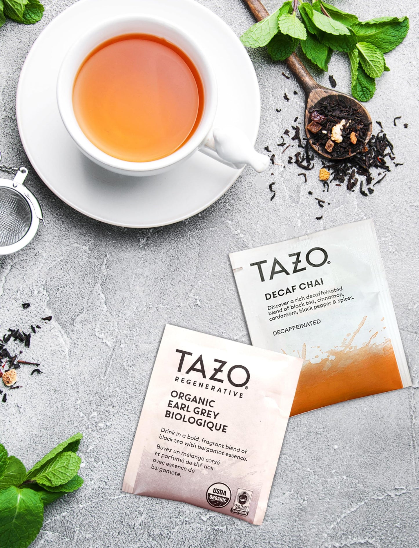TAZO Tea Bags Sampler Assortment Gift Box - 42 Count, 14 Flavors - Perfect for Tea Lovers, Couples, Family & Friends