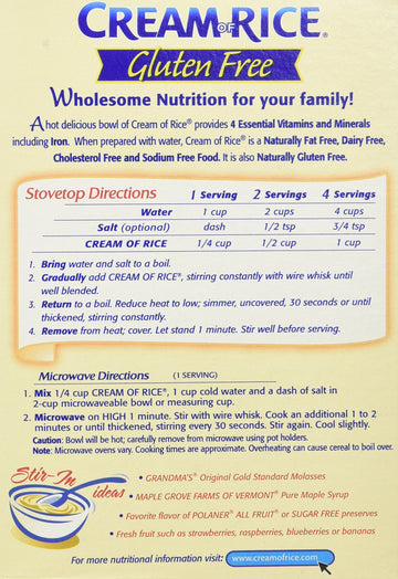 Cream Of Rice Hot Cereal 14 Oz - 6 Unit Pack