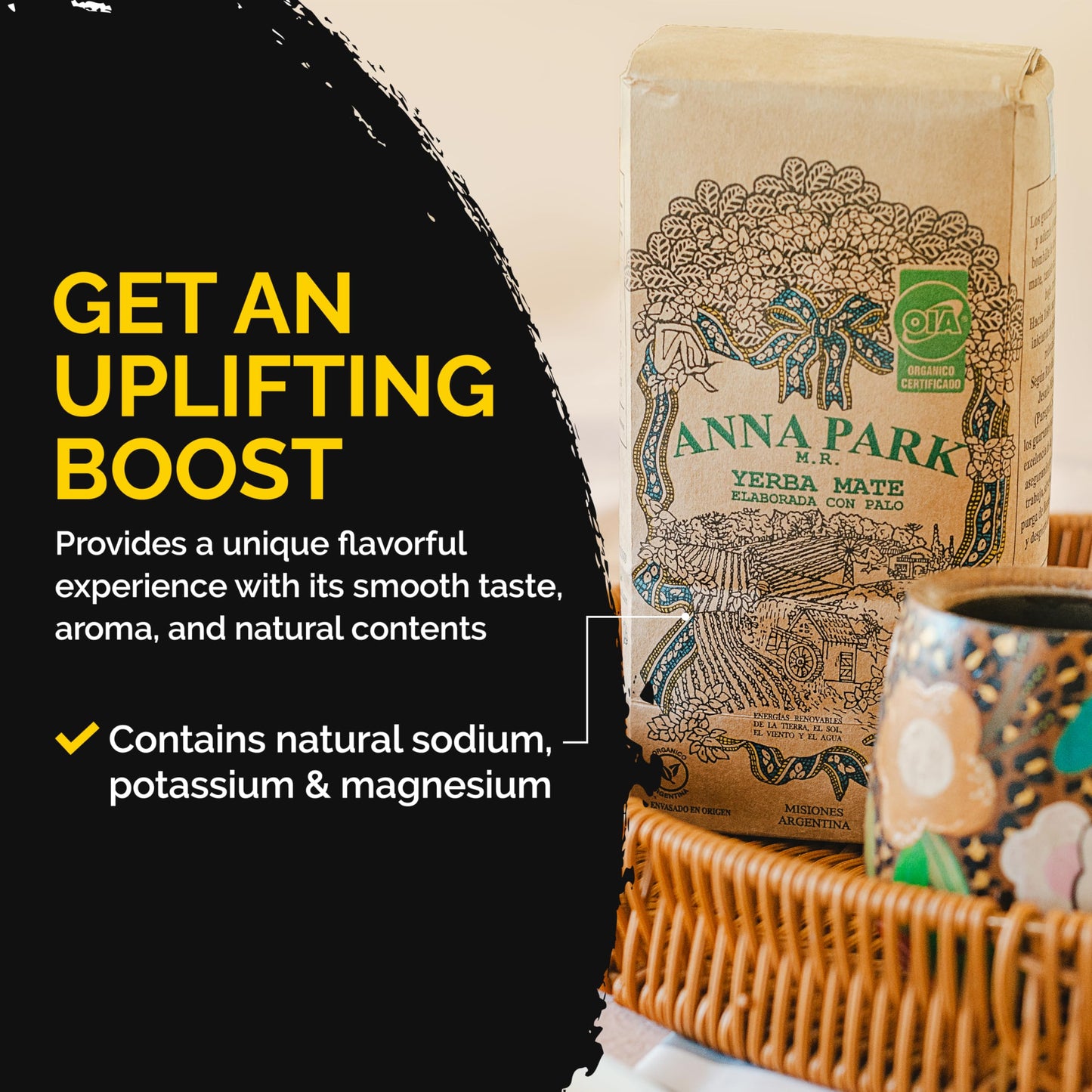 Anna Park Yerba Mate - Organic - 1.1 Lb / 500 G / 17.6 Oz