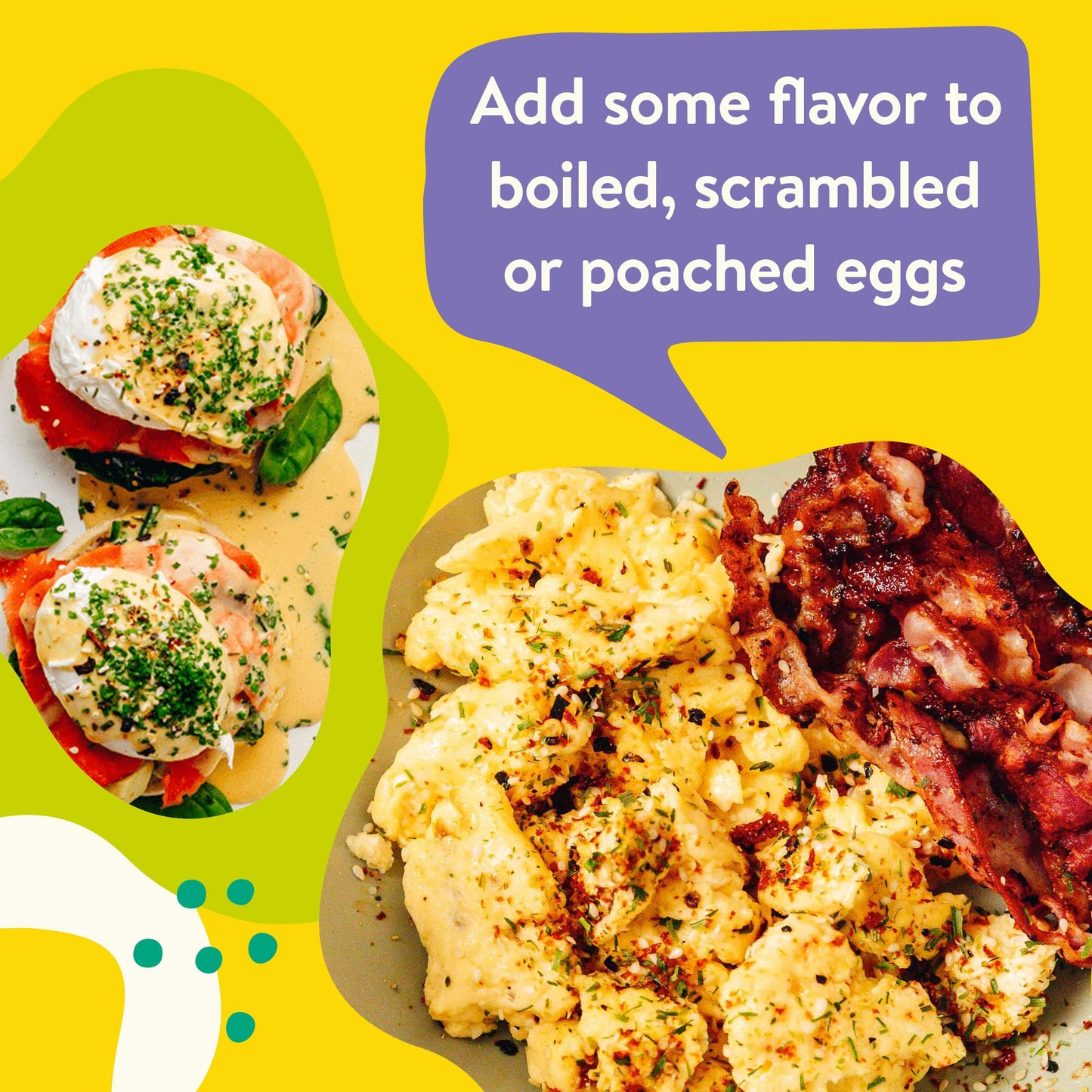 Just Spices Egg Topping - 1.94 OZ Breakfast Seasoning with Sesame, Chilli, Tomato & Sea Salt for Flavorful Eggs