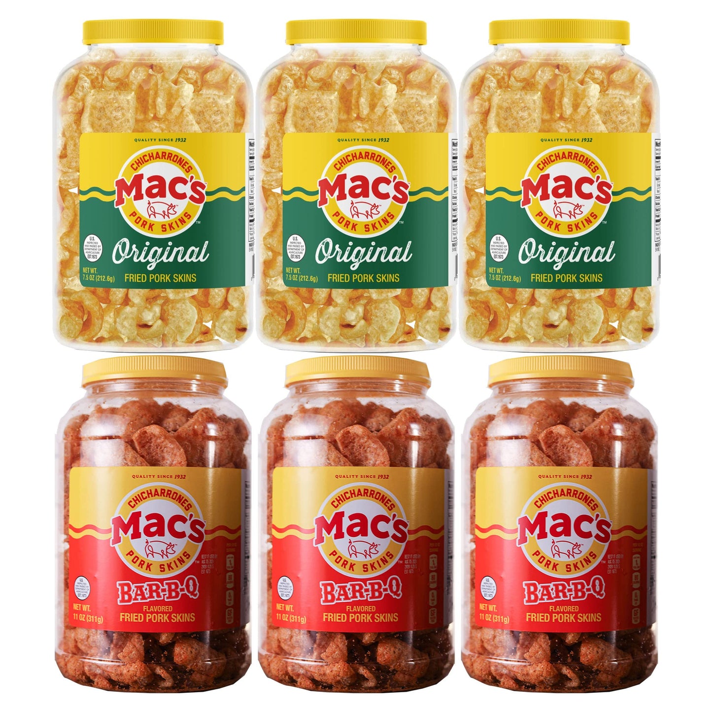 Mac'S Pork Skin Canisters (Variety Pack)