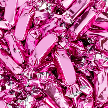 Candy Envy - Individually Wrapped Caramels - Hot Pink Wrapper - 2 Pound Bulk Hot Pink Candy