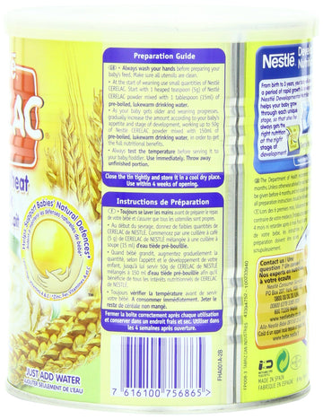 Nestle Cerelac, Honey And Wheat With Milk (From 12 Months), 14.11-Ounce Cans (Pack Of 4)