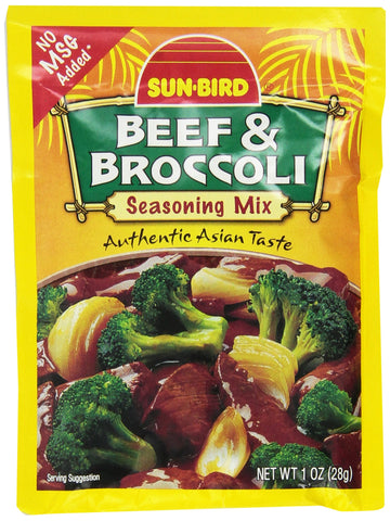 Sun-Bird Beef & Broccoli Asian Seasoning Mix 1Oz (10-Pack)