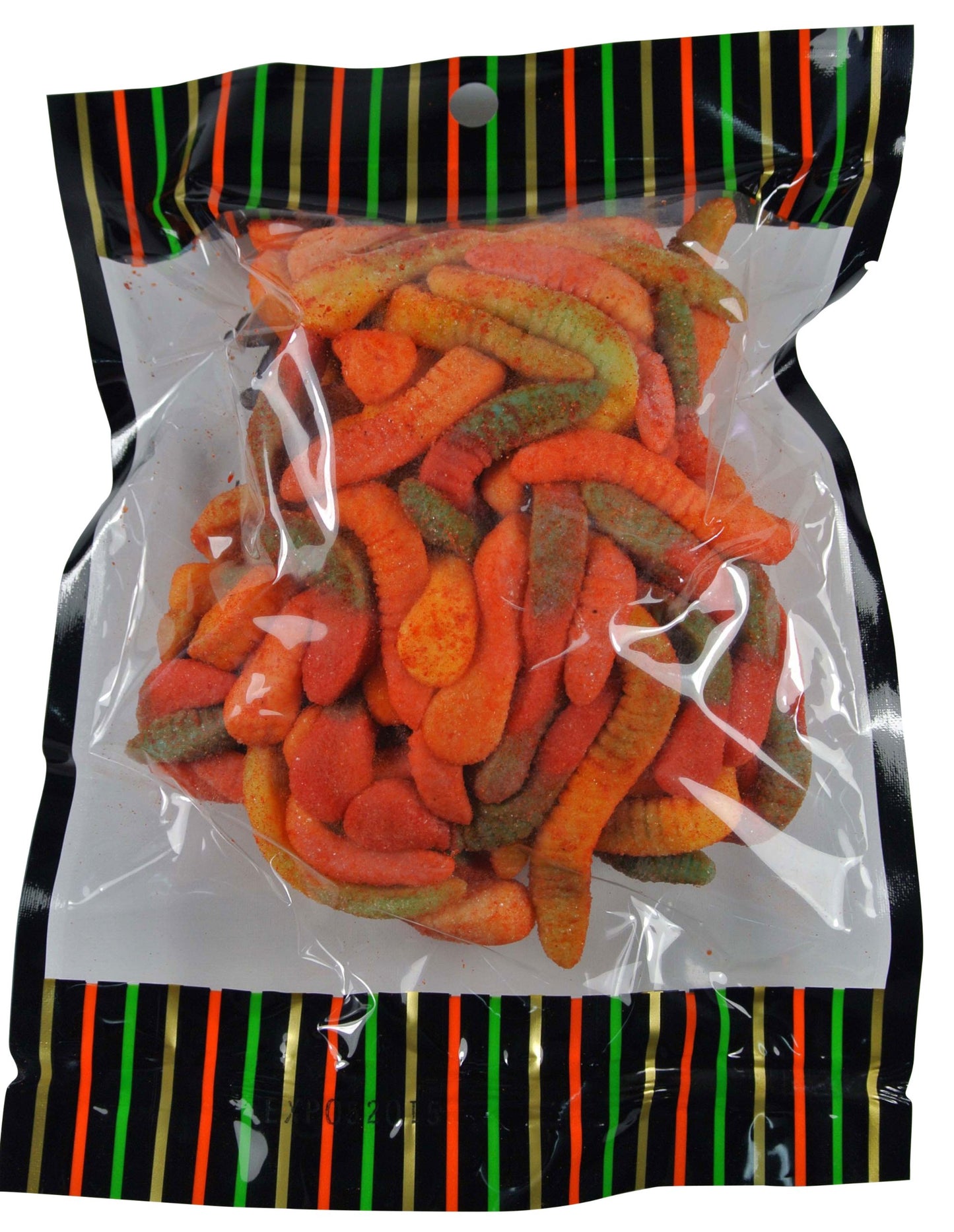 Asia Trans Gummy Worms with Li Hing Mui Plum Powder - Sweet & Sour Candy, 1.12 lb