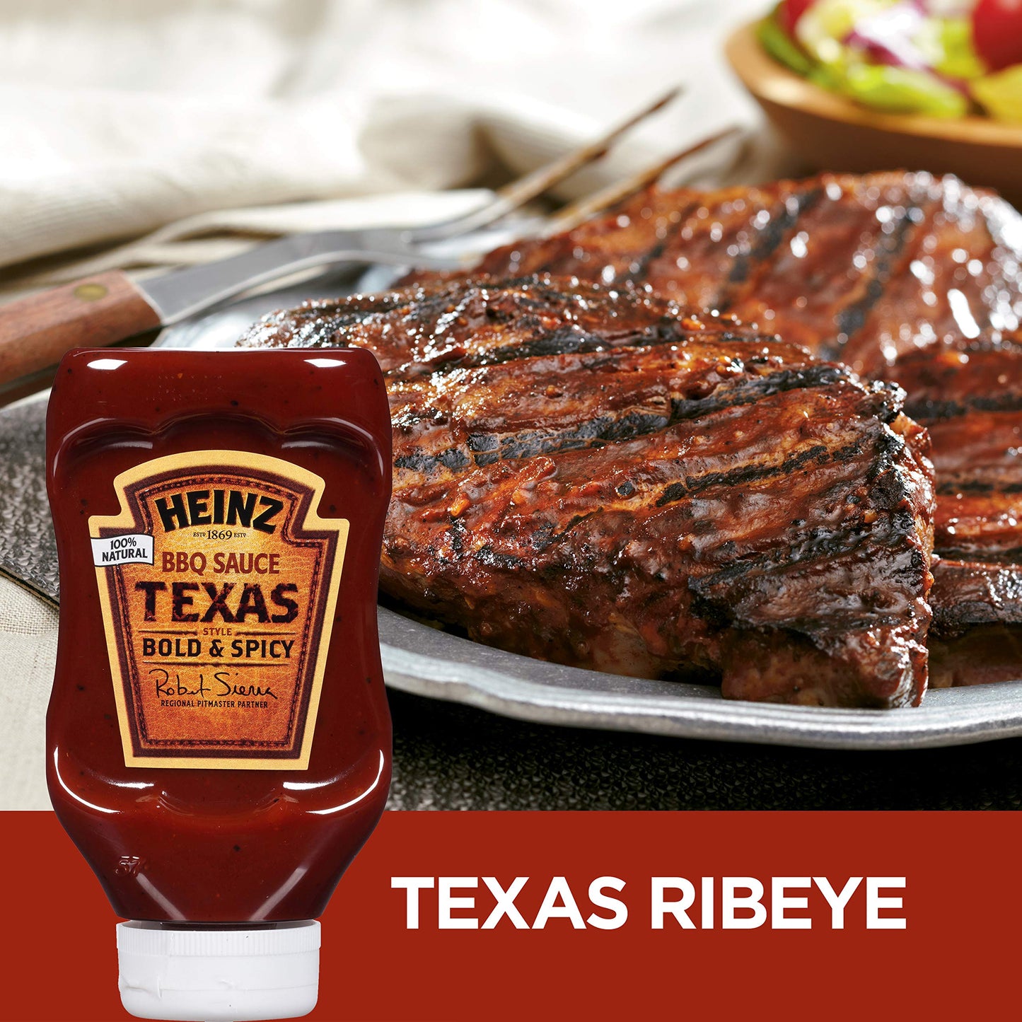 Heinz Texas Style Bold & Spicy Bbq Sauce (19.5 Oz Bottle)