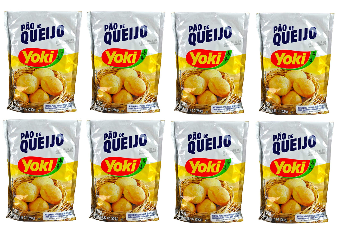 Cheese Bread Mix - Mistura Para P?O De Queijo - Yoki - 8.80 Oz (250G) - Glute...(Pack Of 8)