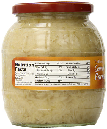 Gundelsheim Barrel Sauerkraut Vegetable Relish, 28.5 Ounce