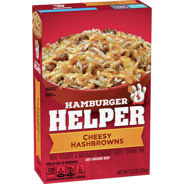Betty Crocker Hamburger Helper, Cheesy Hashbrowns Hamburger Helper, 5.5 Oz Box (Pack Of 6)