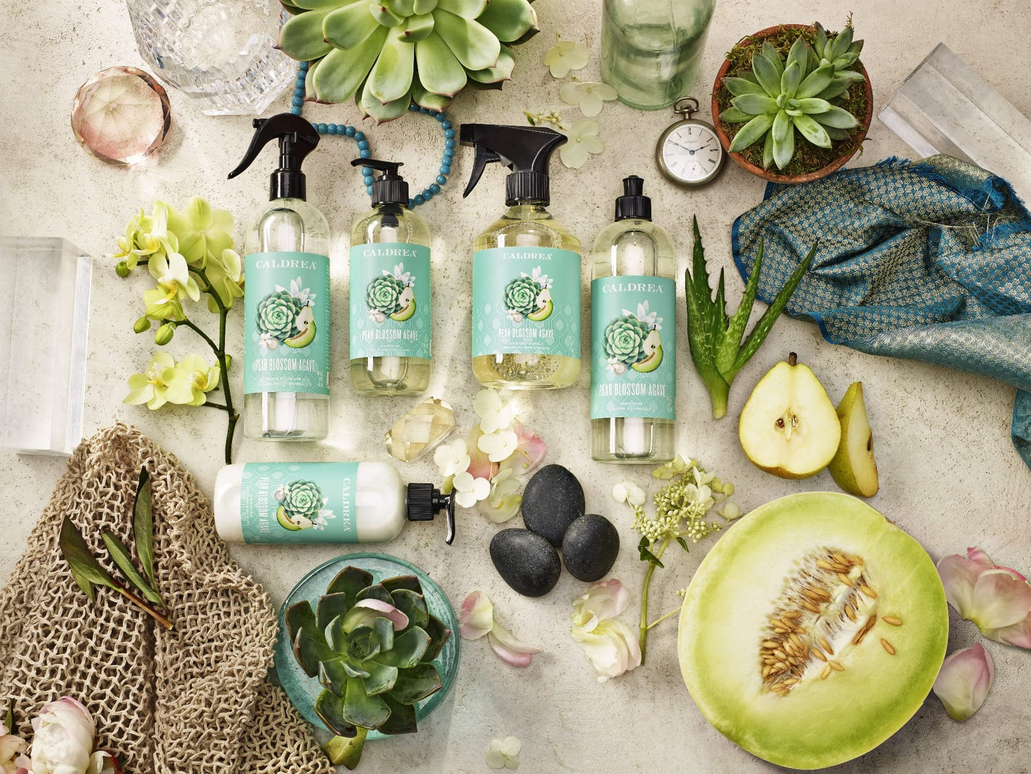 Caldrea Liquid Fabric Softener, Plant Derived, Helps Remove Static And Wrinkles, Pear Blossom Agave Scent, 32 Oz (Packaging May