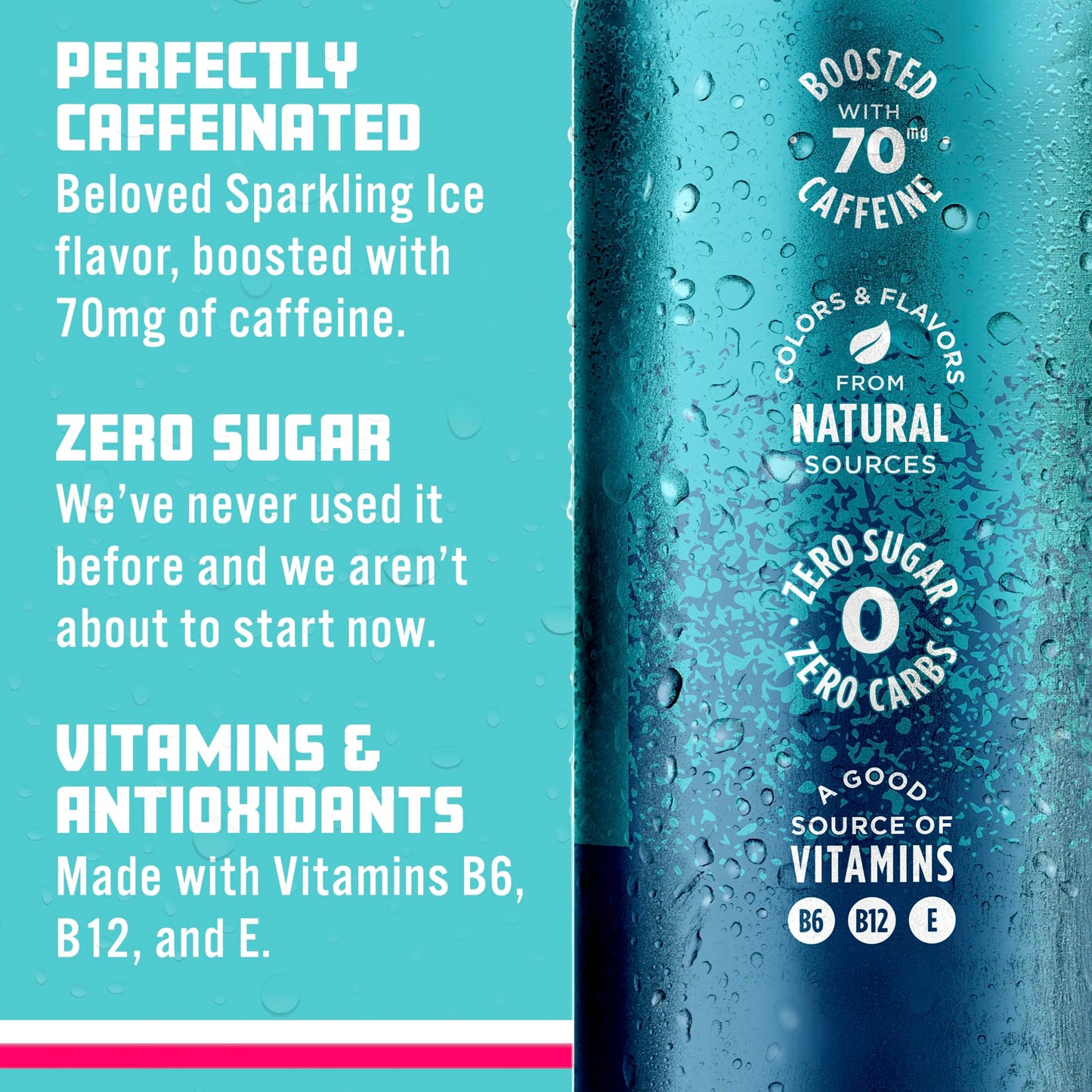 Sparkling ICE Blue Raspberry Sparkling Water, Zero Sugar, 16 Fl Oz (Pack of 12), with Antioxidants and Vitamins