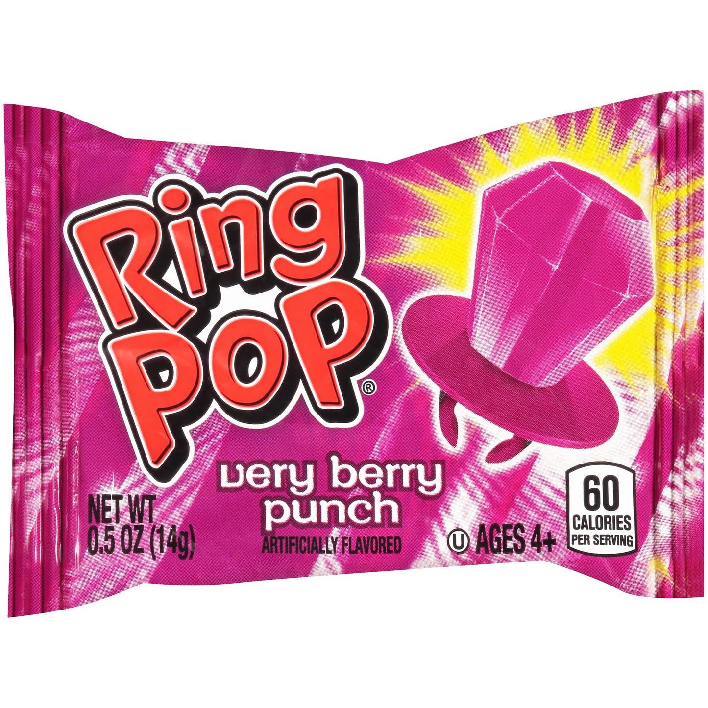 Ring Pop Individually Wrapped Purple Very Berry 30 Count Bulk Lollipop Summer Pack – Very Berry Flavored Lollipop Suckers - Fun Candy Bulk For Party Favors, Bachelorette Parties & Goodie Bags