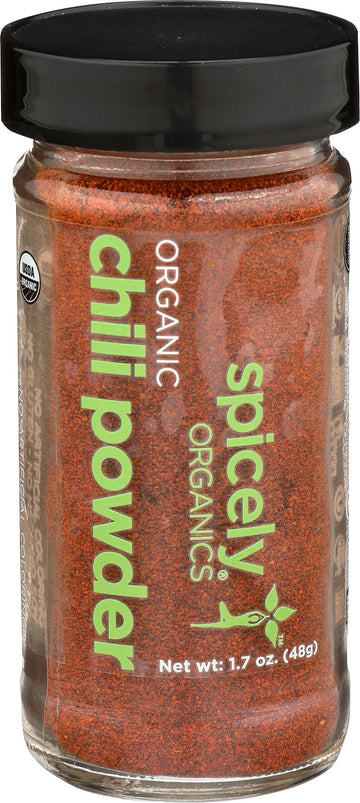 Spicely Organic Chili Powder 1.70 Ounce Jar Certified Gluten Free