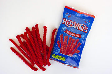 Red Vines Licorice Twists, Original Red Flavor, Soft & Chewy Candy, 4 Ounce (Pack Of 24)