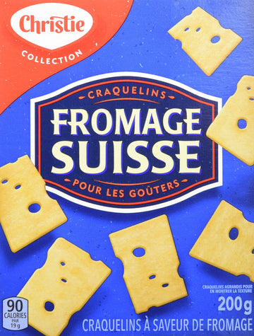 Christie Swiss Cheese Crackers, 200G/7.05 Ounces {Imported From Canada}