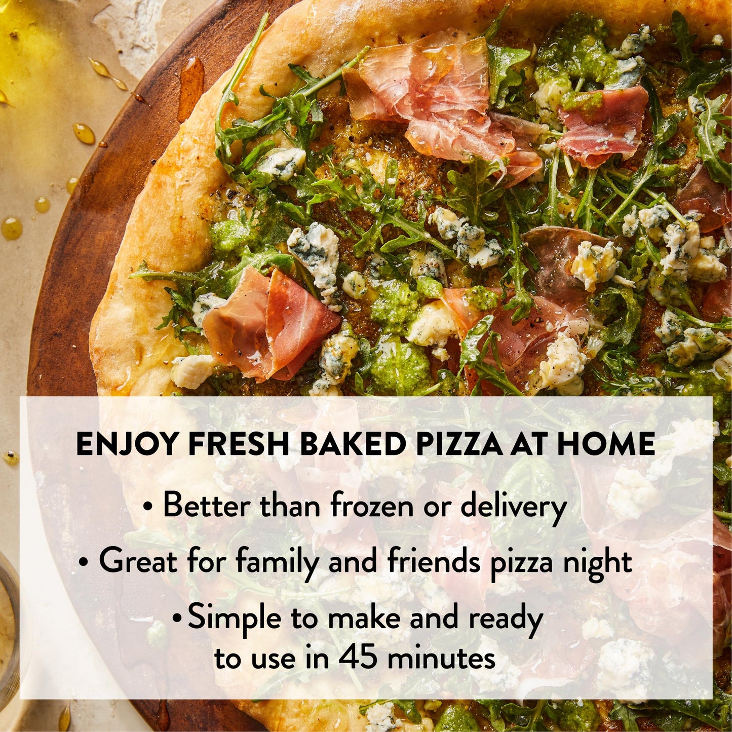 Delallo, Italian Pizza Dough Mix Kit, Includes Yeast, 17.6 Ounce Bag, 2 Pack, Hand-Tossed Pizza Crust Mix For Garlic Knots, Calzones, & Breadsticks