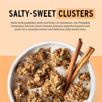 Purely Elizabeth, Pumpkin Cinnamon, Ancient Grain Granola, Gluten-Free, Non-Gmo, 12 Ounce (Pack Of 3)