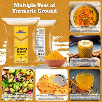 Rani Turmeric Root Powder Spice, 28oz (800g), All Natural, Vegan, Gluten Friendly, Non-GMO, Indian Origin