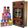 ASS KICKIN Hot Sauce Challenge Gift Set - 12 x 0.75 oz Bottles - Premium Gourmet - Red