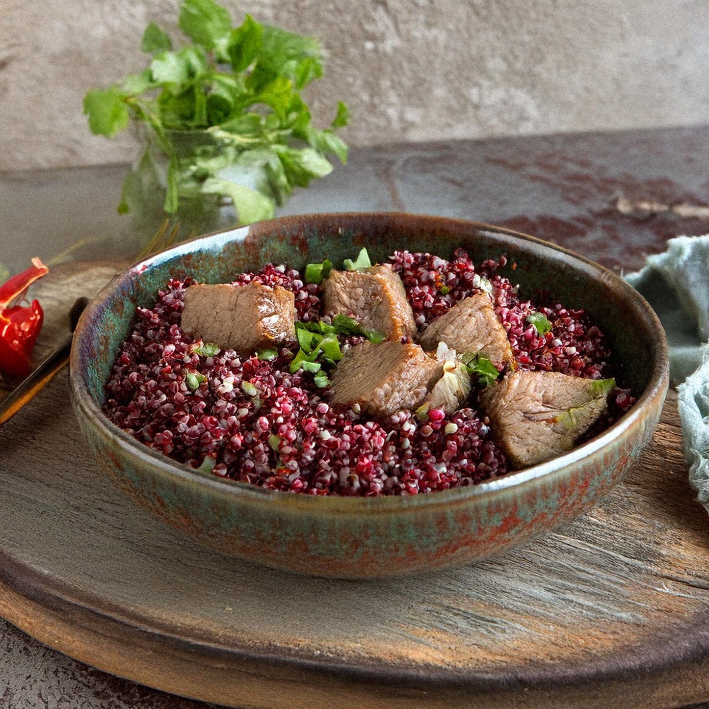 Golden Crown Organic Red Quinoa - 24 Oz (1.5Lb), Whole Grain, Non-Gmo Project Verified, High Protein, Fiber & Iron, Superfood Se