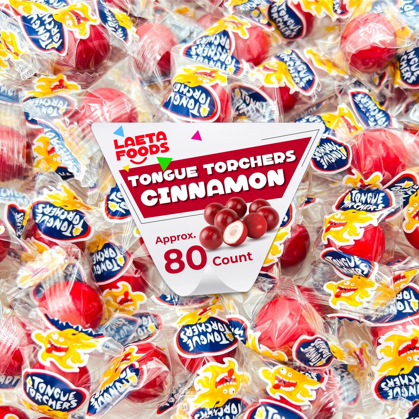 Tongue Torchers | 1 Pound Bag - Approx. 80 Count | Cinnamon Flavored Hard Candy