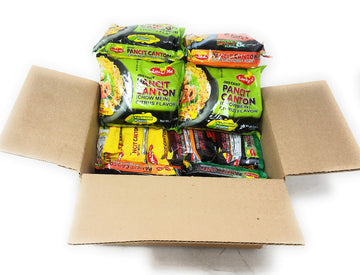 Lucky Me! Instant Pancit Canton Assorted 15 Pack (Kalamansi, Sweet & Spicy, Original, Chilimansi And Hot Chilli)
