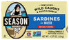 Seasons No Salt Added in Water Sardine, 4.375 oz