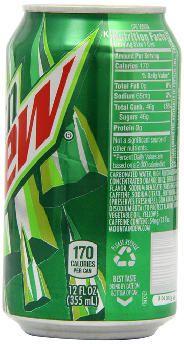 Citrus, 12 oz Soda Can, 12 / Pack