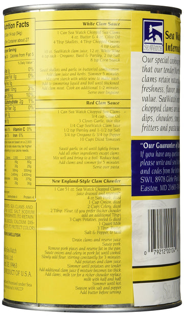 Chopped Sea Clams 2/51 Oz. (Basic Pack)