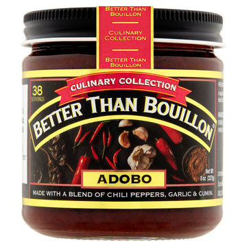 Better Than Bouillon Culinary Collection Base, Adobo Base, Contains 38 Servings Per Jar, 8-Ounce Glass Jar (Pack Of 2)