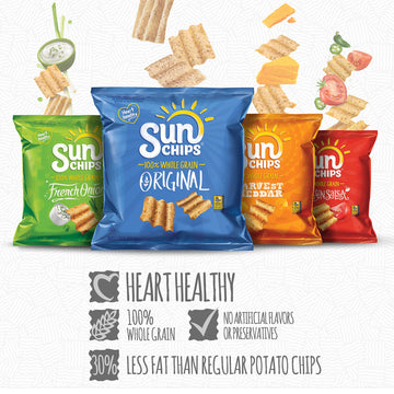 Sunchips Multigrain Snacks Variety Pack, 1.5 Ounce (Pack Of 30)