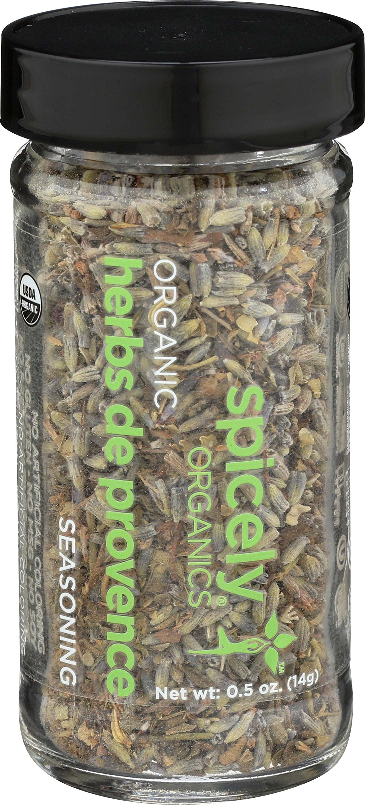 Spicely Organic Seasoning Herbs De Provence 0.50 Ounce Jar Certified Gluten Free