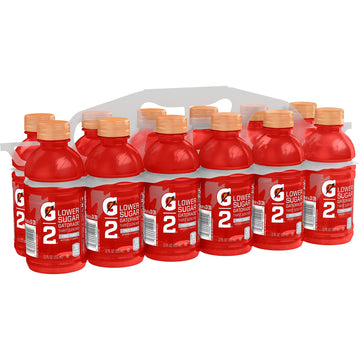 Gatorade G2 Fruit Punch Sports Drink, 12oz Bottles, 12 Pack - Electrolytes for Rehydration, Low-Calorie Hydration Solution