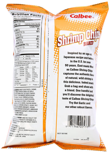 Calbee Chips Shrimp Garlic, 3.3 Oz