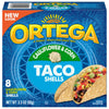 Ortega Cauliflower and Corn Taco Shells, 3.3 Ounce, 8 Shells (Pack of 6)