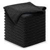 Usanooks Microfiber Cleaning Cloth - 12Pcs (16X16 Inch) High Performance - 1200 Washes, Ultra Absorbent Car Towels Traps Grime &