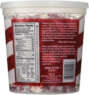 Red Bird Peppermint Puffs 18 Oz Tub (Original Version)
