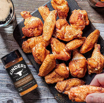 PEGASUS PREMIUM BRANDS Woodfired Garlic Rub Variety Pack, 9.5oz (2 Pack) with 3-Step Lid Cover