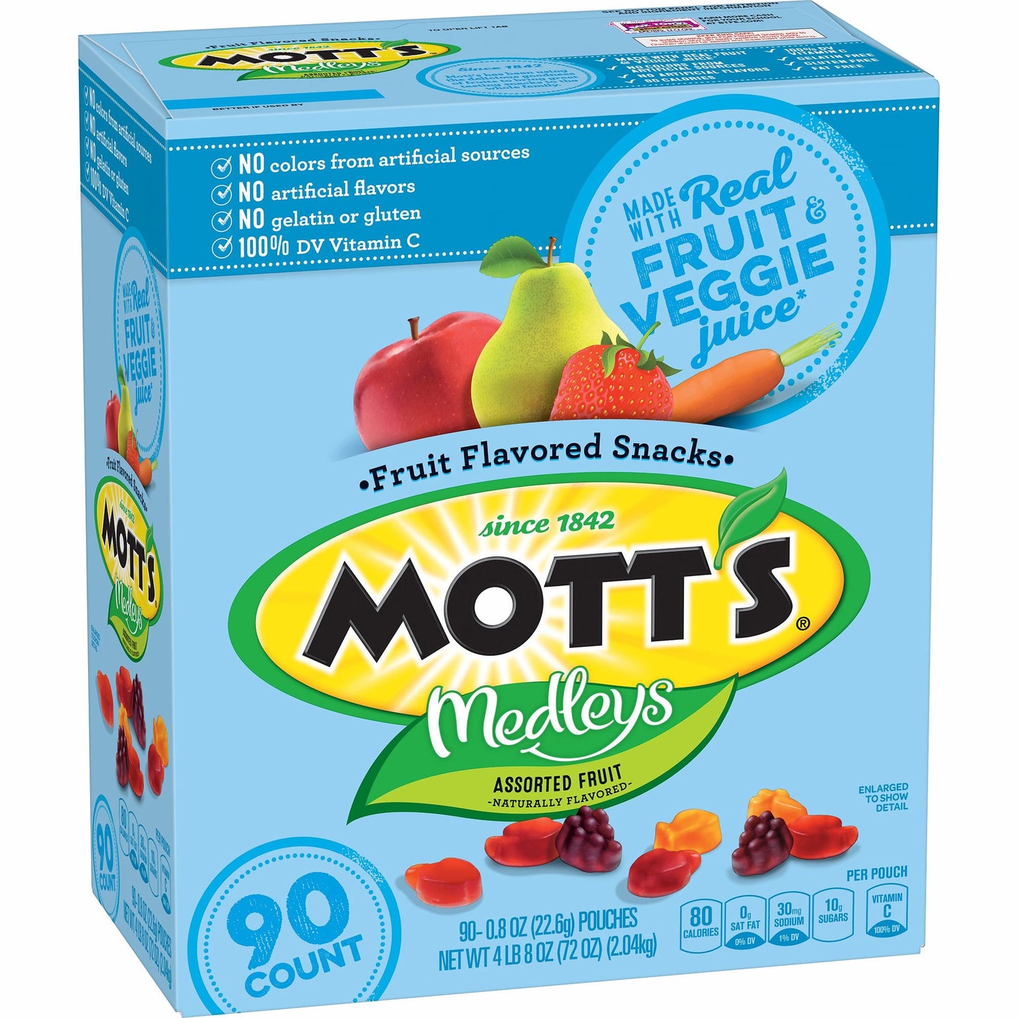 Motts Medley Assorted Fruit Flavored Snacks (90 Count)