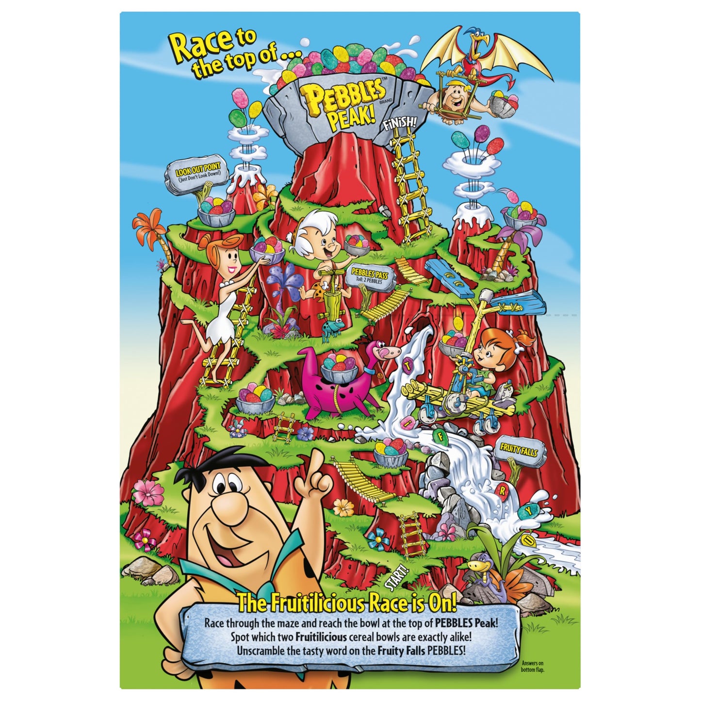 Fruity PEBBLES Breakfast Cereal, Gluten Free, 10 Vitamins and Minerals, Breakfast Snacks, Sweetened Rice Cereal, Extra Large Box